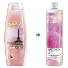 Load image into Gallery viewer, Avon Senses L'Amour Sunrise Rose & Amber Shower Cream - 500ml