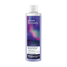 Load image into Gallery viewer, Avon Senses Dancing Skies Shower Cream: Cosmic Violet & Amber Moonstone - 250ml