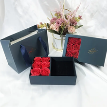 Load image into Gallery viewer, Handmade Soap Flower Rose & Fashion Jewelry Gift Packaging Box & Gift Bag & Set