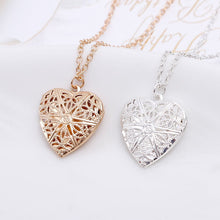 Load image into Gallery viewer, Necklace Pendant Heart Pendant Slot Photo Frame