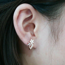 Load image into Gallery viewer, Silver Earrings "Cherry Flower"