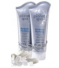 Load image into Gallery viewer, Avon Planet Spa Perfectly Purifying with Dead Sea Minerals Face Mask & Scrub Set