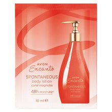 Load image into Gallery viewer, Avon Encanto Spontaneus Body Lotion Sachet - 10ml