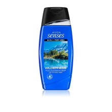 Load image into Gallery viewer, Avon Senses 2 in 1 For Men Wilderness Lemon & Eucalyptus Leaves Hair & Body Wash - 250ml