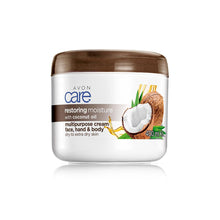 Load image into Gallery viewer, Avon Care Coconut Oil Multipurpose Cream for Face, Hands & Body - 400ml