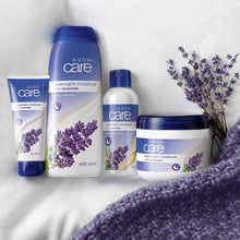 Load image into Gallery viewer, Avon Care Lavender Overnight Moisture Multipurpose Cream for Face, Hands & Body - 400ml