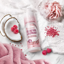 Load image into Gallery viewer, Avon Senses Moon Milk Collection Irresistible Coconut Milk & Raspberry Rich Shower Crème