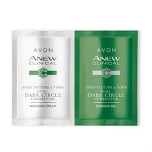 Load image into Gallery viewer, Avon Anew Clinical Dual Dark Circle Eye Cream Corrector Sample Sachet - 2ml (2x1ml)