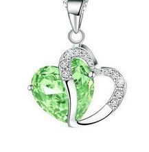 Load image into Gallery viewer, Luxury Heart Pendant Crystal Necklace