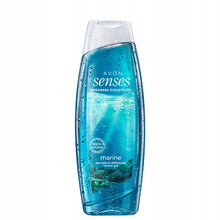 Load image into Gallery viewer, Avon Senses Freshness Collection Marine Peppermint & Sea Salt & Driftwoods Shower Gel - 500ml