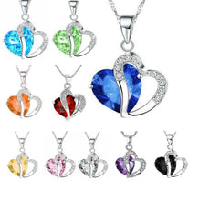 Load image into Gallery viewer, Luxury Heart Pendant Crystal Necklace