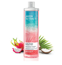 Load image into Gallery viewer, Avon Senses Pink Sands Shower Gel Pink Coconut Water & Dragon Fruit - 500ml