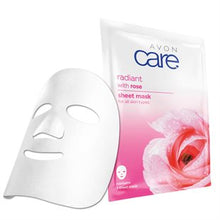Load image into Gallery viewer, Avon Care Rose Radiant Sheet Mask