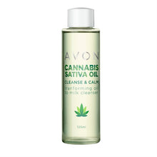 Load image into Gallery viewer, Avon Cannabis Sativa Oil Cleanse & Calm Transforming Oil To Milk Cleanser - 125ml