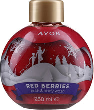 Load image into Gallery viewer, Avon Senses Bauble Red Berries Bubble Bath & Body Wash – 250ml