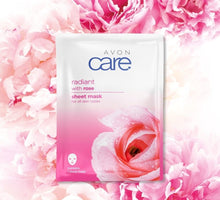 Load image into Gallery viewer, Avon Care Rose Radiant Sheet Mask