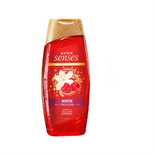 Load image into Gallery viewer, Avon Senses Winter Treasure Raspberry & Vanilla Shower Gel – 250ml (Limited Edition)