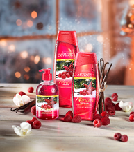 Load image into Gallery viewer, Avon Senses Winter Treasure Raspberry & Vanilla Shower Gel – 250ml (Limited Edition)