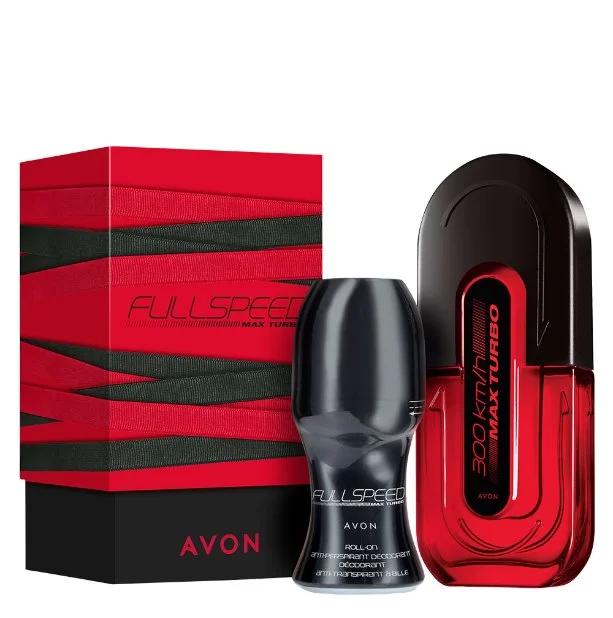 Avon Full Speed Max Turbo Perfume Gift Set / Box