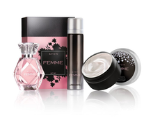 Load image into Gallery viewer, Avon Femme Perfume Gift Set / Box
