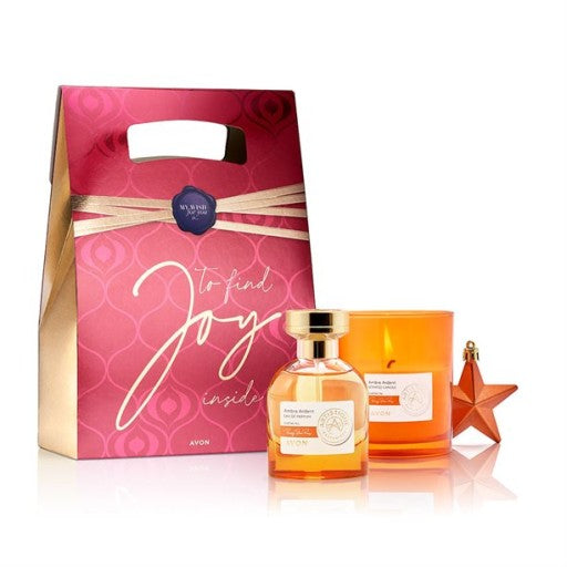 Avon Artistique Parfumiers Ambre Ardent Eau de Parfum + Candle Set