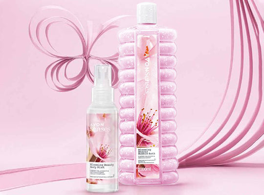 Avon Senses Blooming Beauty Cherry Blossom Orchid Bubble Bath