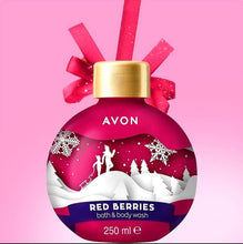 Load image into Gallery viewer, Avon Senses Bauble Red Berries Bubble Bath &amp; Body Wash – 250ml
