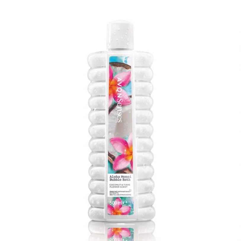 Avon Senses Aloha Monoi Coconut & Tiare Flower Bubble Bath - 500ml