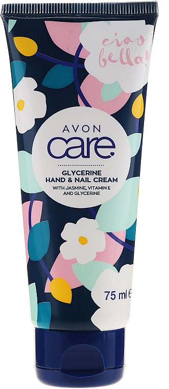 Crème Hydratante Avon Care Pour Mains Et Ongles - Jasmin, Glycérine, Vitamine E - 100 Ml - Neuf Sous Blister