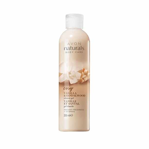Avon Naturals Vanilla & Sandalwood Shower Gel - 200ml