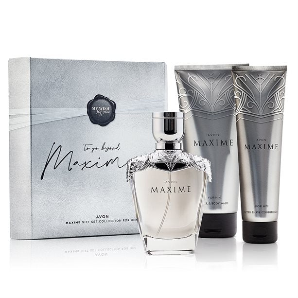 Avon Maxime for Him Perfume Gift Set / Box