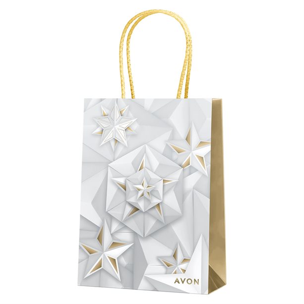 Avon White & Pearl Gift Bag