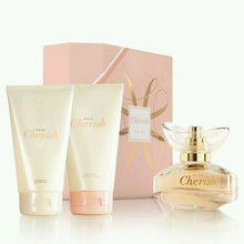 Load image into Gallery viewer, Avon Cherish Perfume Gift Set / Box

