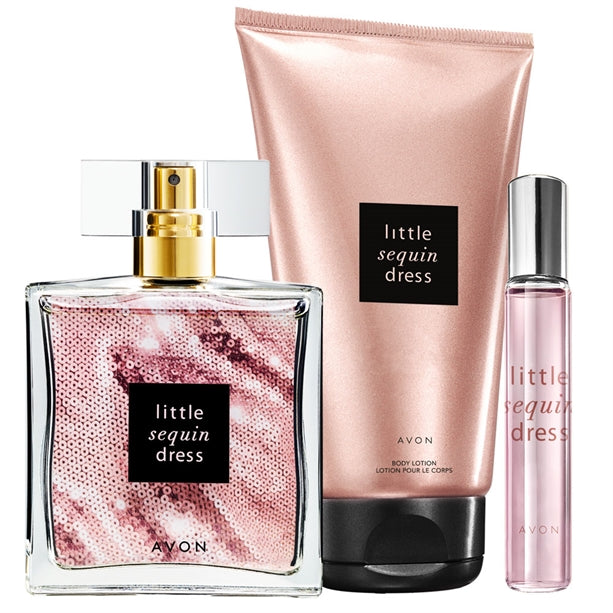 Avon Little Sequin Dress Eau de Parfum Purse Spray