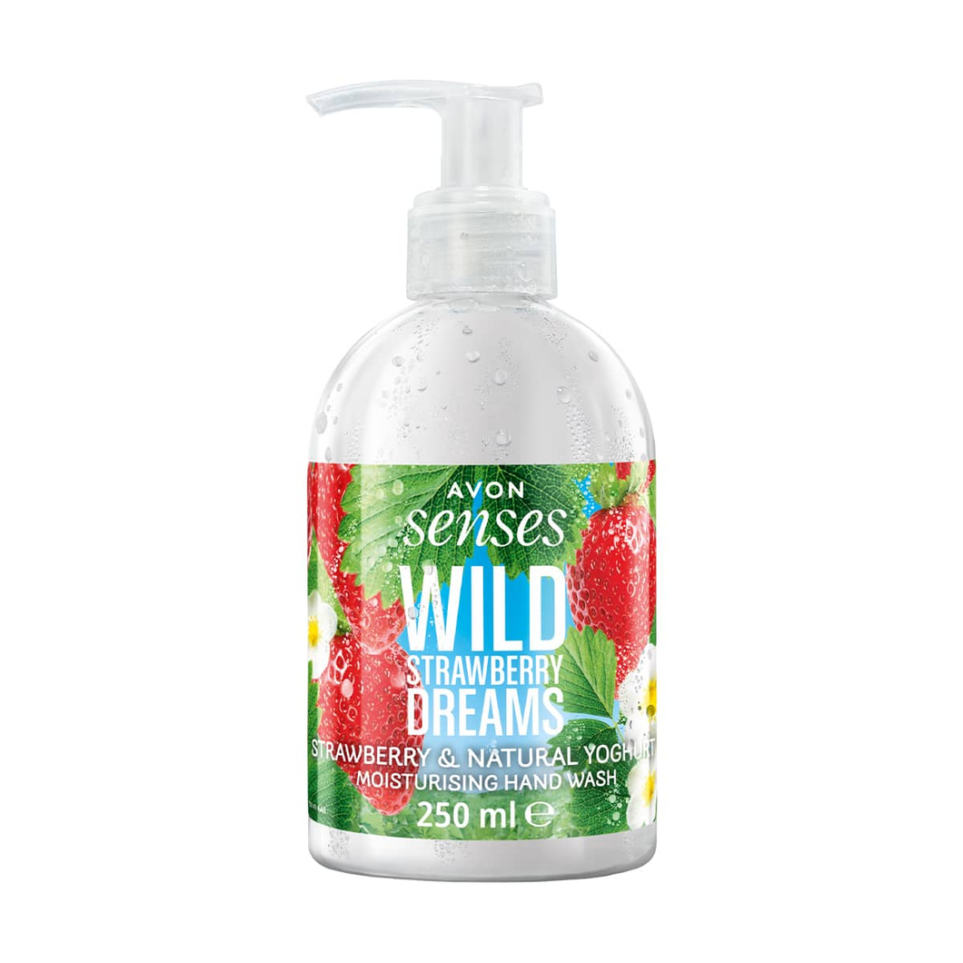 Avon Senses Wild Strawberry Dreams Strawberry & Natural Yoghurt Hand Wash - 250ml