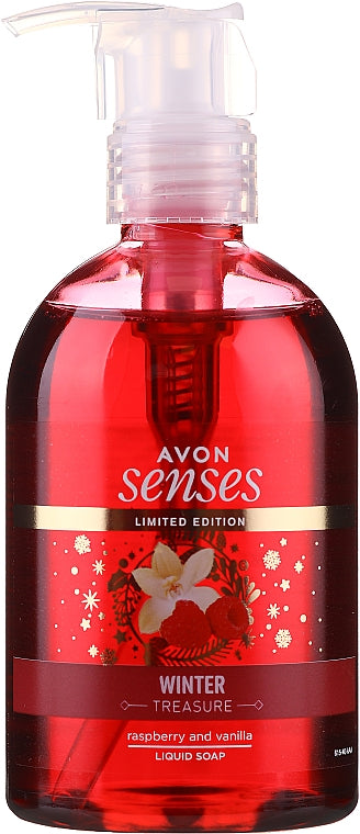 Avon Senses Winter Treasure Raspberry & Vanilla Hand Wash – 250ml (Limited Edition)
