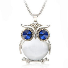 Load image into Gallery viewer, Owl Design Rhinestones Crystal Pendant Necklaces
