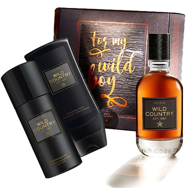 Avon Wild Country EST.1967 Perfume Gift Set / Box